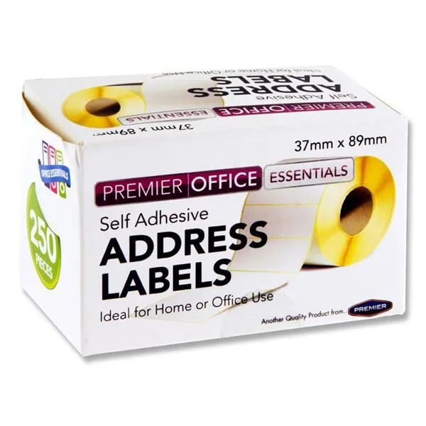 ■ Concept - Self Adhesive White Address Labels - Roll of 250