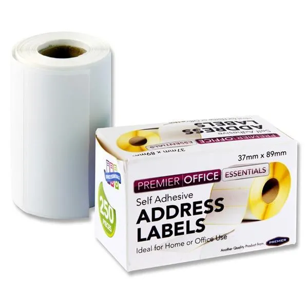 ■ Concept - Self Adhesive White Address Labels - Roll of 250