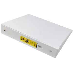 3-Ring Binder with 2-Pocket 1.5in White