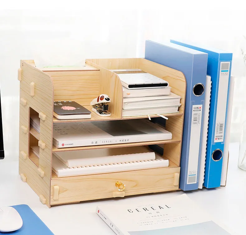 4 Tier Multi-function File Paper Desktop Organizer