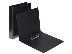 Alpha Presentation Binder 2 Rings A4 38mm Spine Black (204-BK)