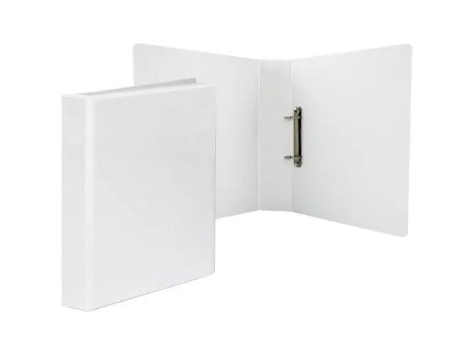 Alpha Presentation Binder 2 Rings A4, 89mm Spine, White (209)