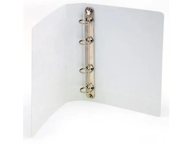 Alpha Presentation Binder 4 Rings A3 Landscape, 15mm Spine, White (401-A3)