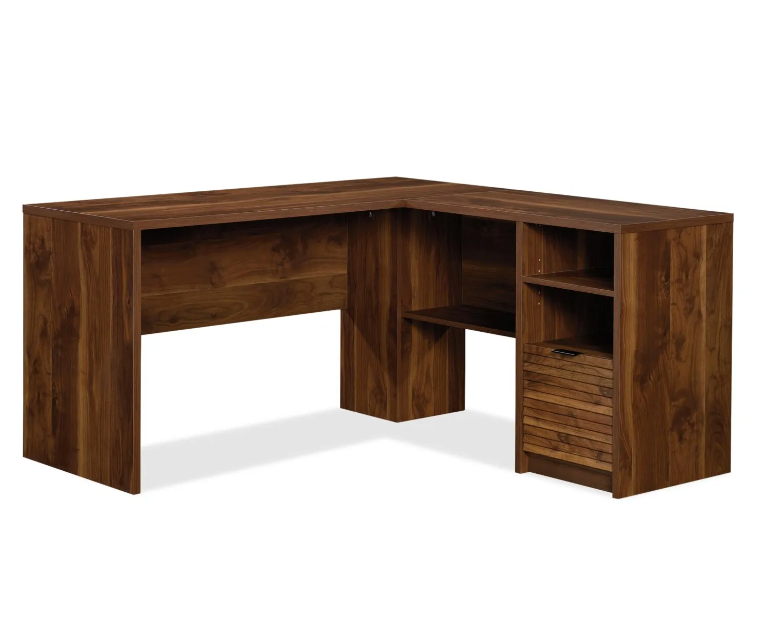 Andenne L-Shaped Desk - Grand Walnut