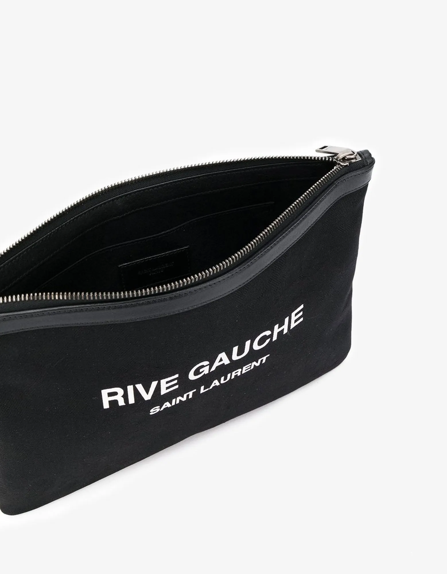 Black Babycat Rive Gauche Zip Pouch