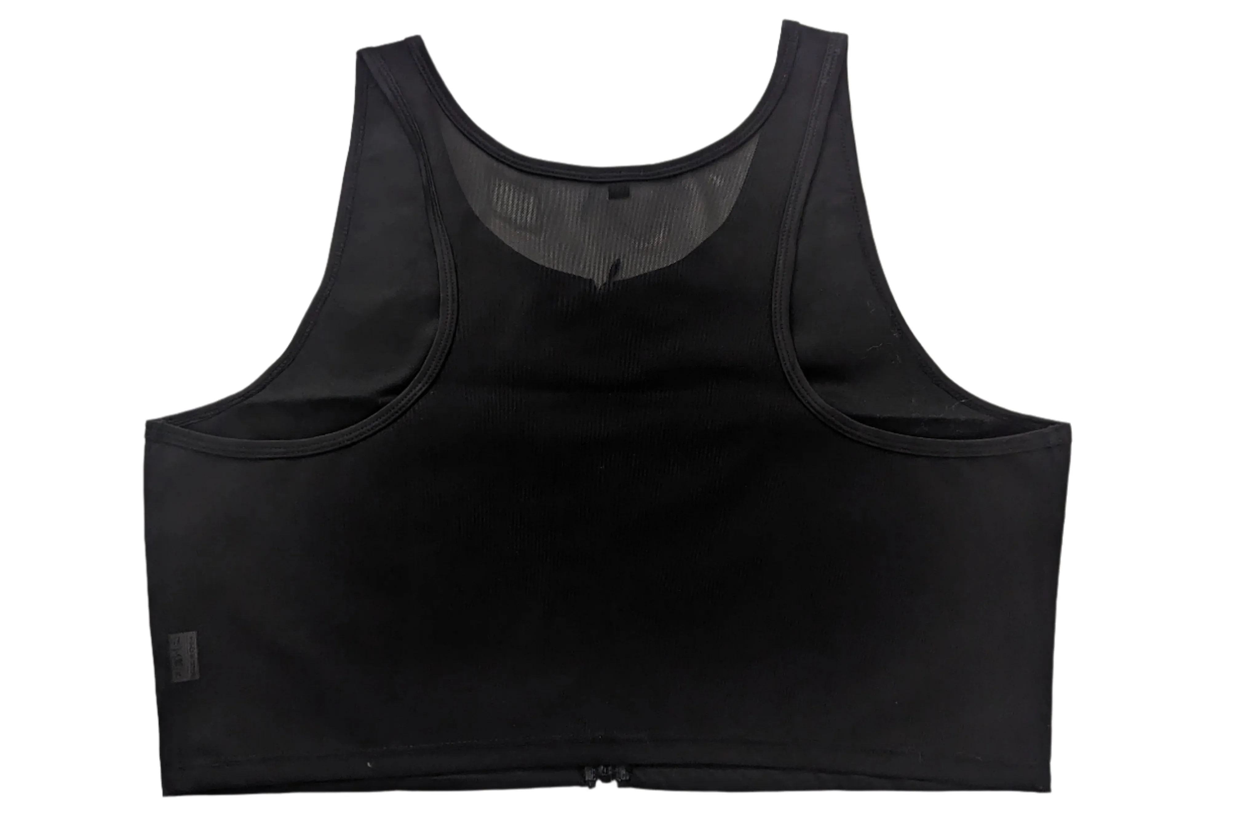 Black Zippered Crop Top Binder