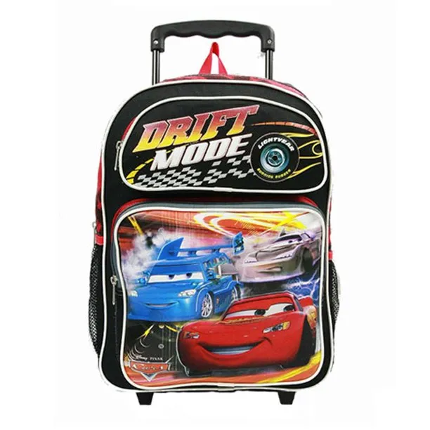 Cars Backpack Large Rolling 16 inch Drift Mode