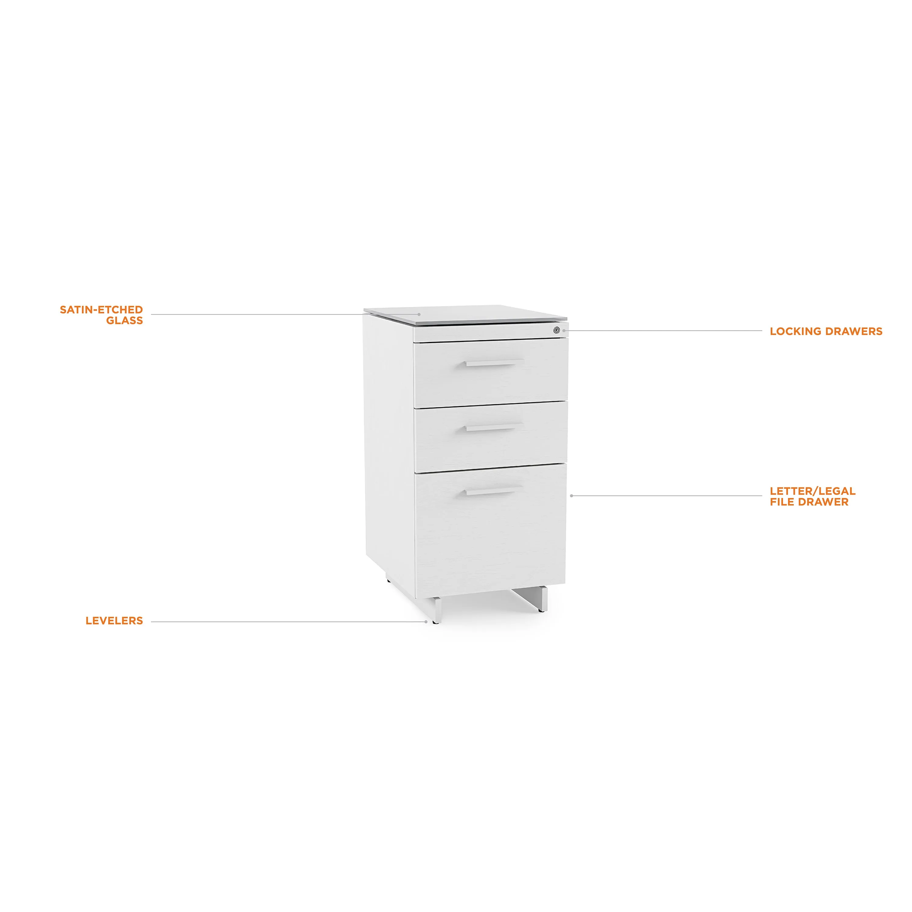 Centro 3-Drawer File Cabinet