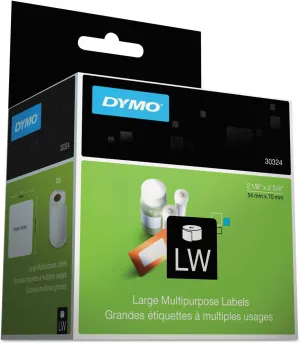 DYMO 30324 Labelwriter Diskette Labels, 2 3/4 X 2 1/8, White, 320 Labels/Roll