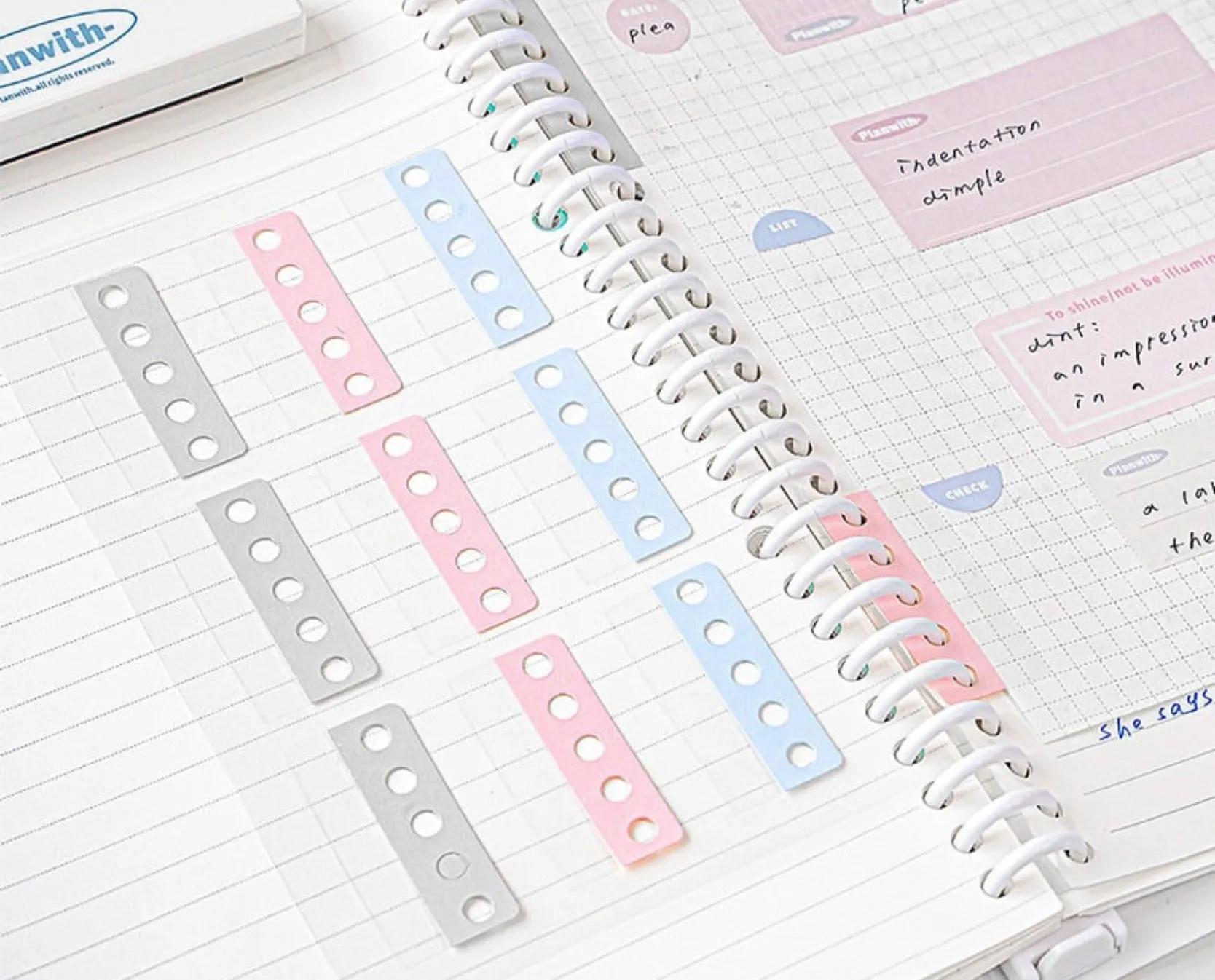 Expand To Stick Binder Hole Punch Stickers