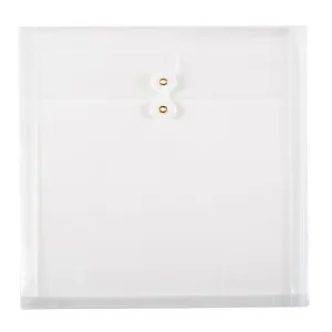 Filexec Poly Envelope With String 13x13" Clear