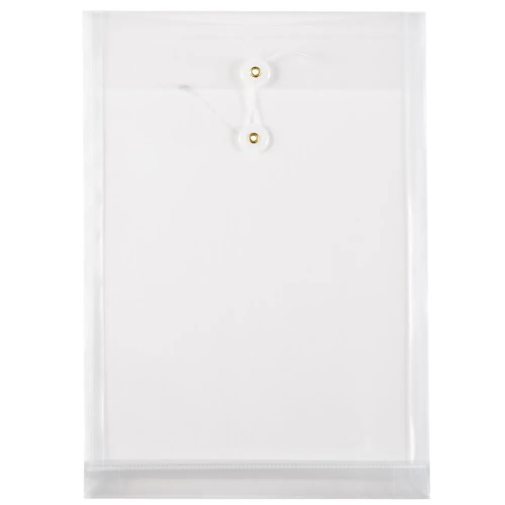 Filexec Poly Envelope With String Legal Size Clear