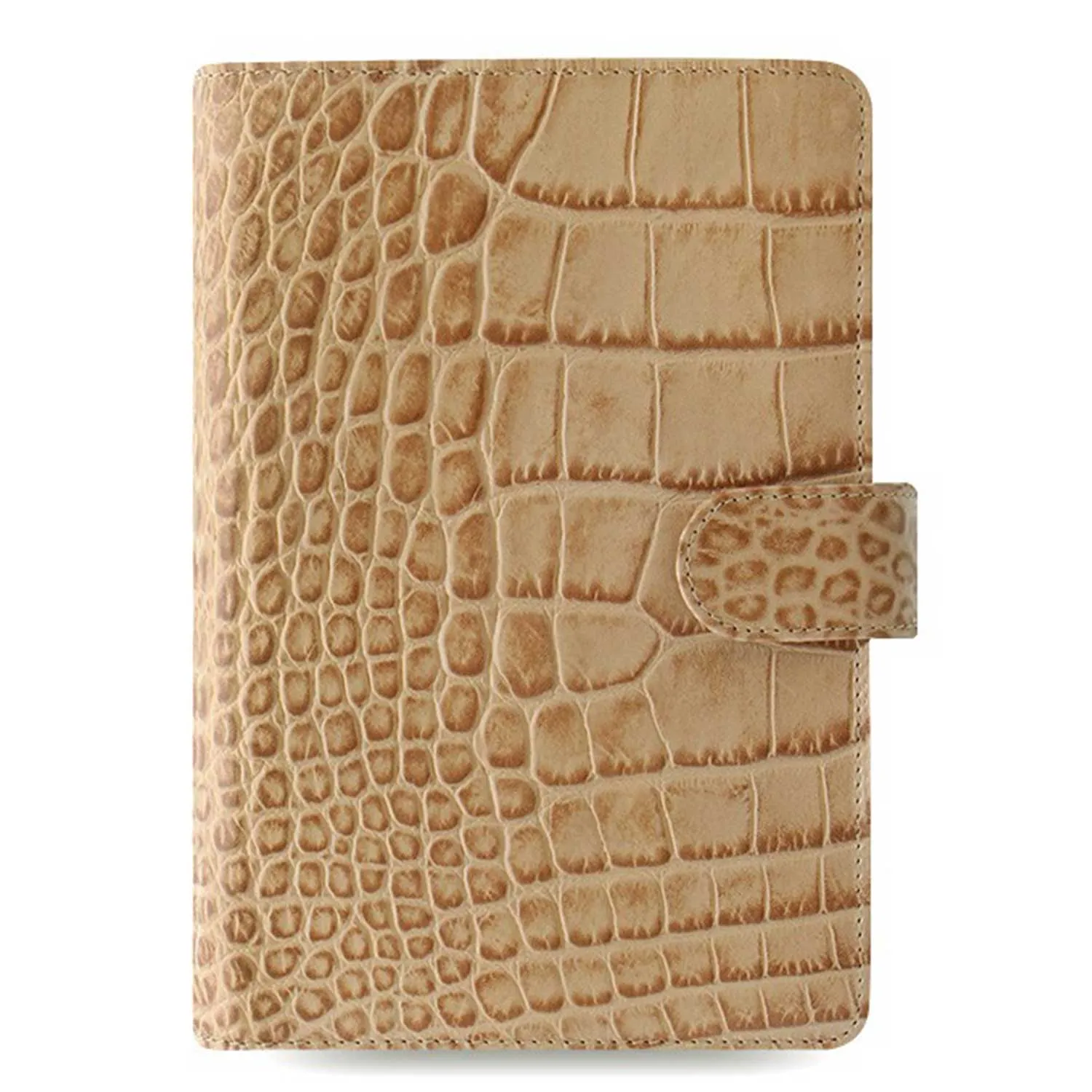 Filofax Classic Croc Print Personal Fawn Leather Organizer Agenda 2024