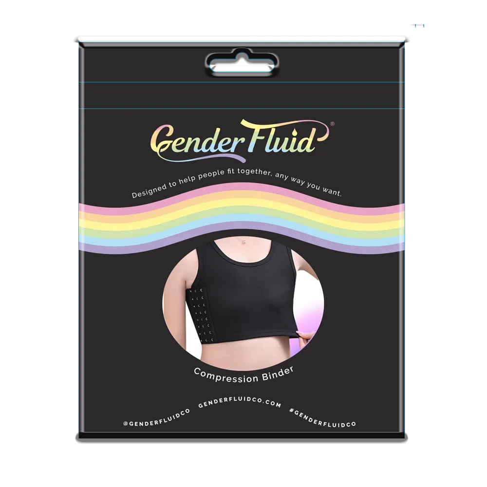 Gender Fluid Chest Binder Black - XLarge