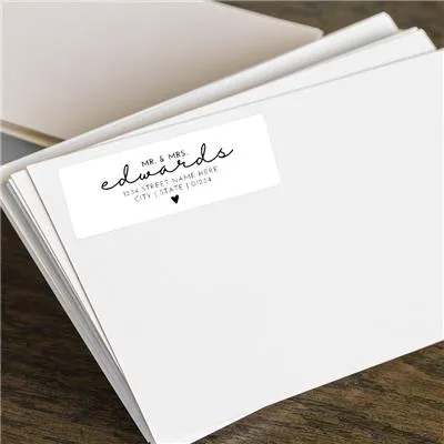 Handwritten Address Label