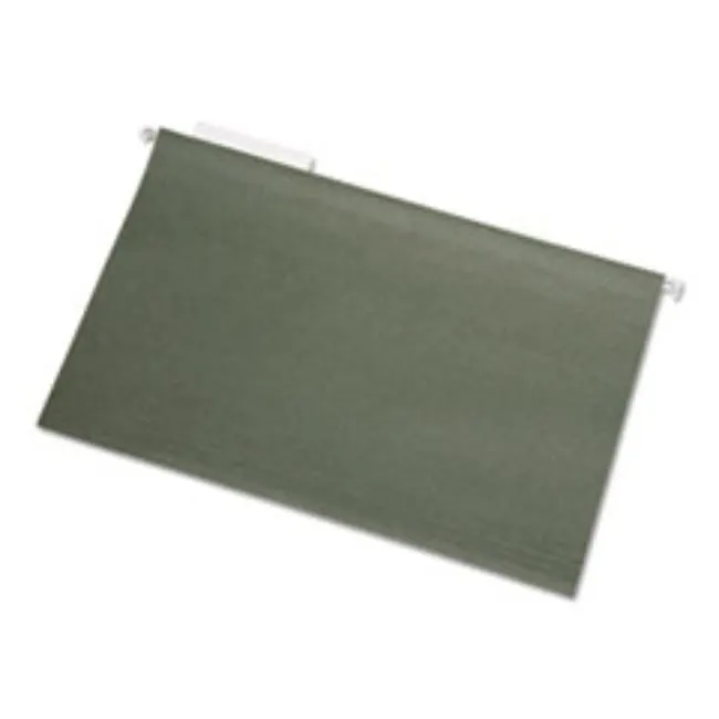 HANGING FILE FOLDER, LEGAL, 1-3 TAB CUT, GREEN, 25-BOX.  (5 per pack)