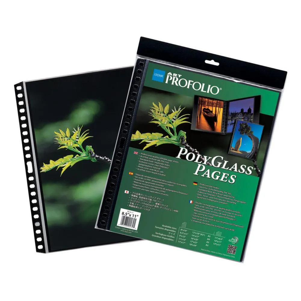 Itoya Profolio Polyglass Refill Pages 8.5"x11" (10 pack)