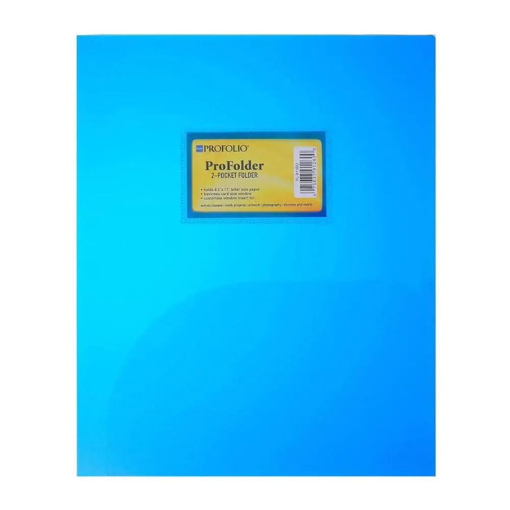 Itoya Two-Pocket ProFolder Blue