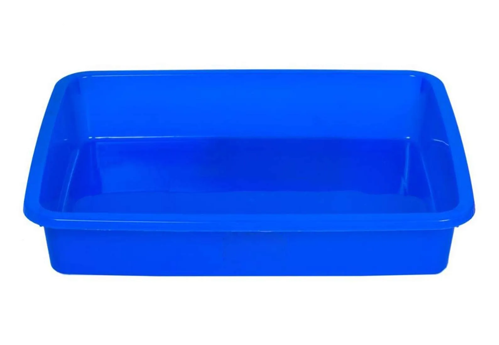 Kuber Industries Plastic 3 Pieces Small Size Stationary Office Tray, File Tray, Document Tray, Paper Tray A4 Documents/Papers/Letters/folders Holder Desk Organizer (Blue)-CTKTC42786