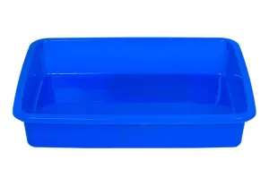 Kuber Industries Plastic Small Size Stationary Office Tray, File Tray, Document Tray, Paper Tray A4 Documents/Papers/Letters/folders Holder Desk Organizer (Blue)-CTKTC42781