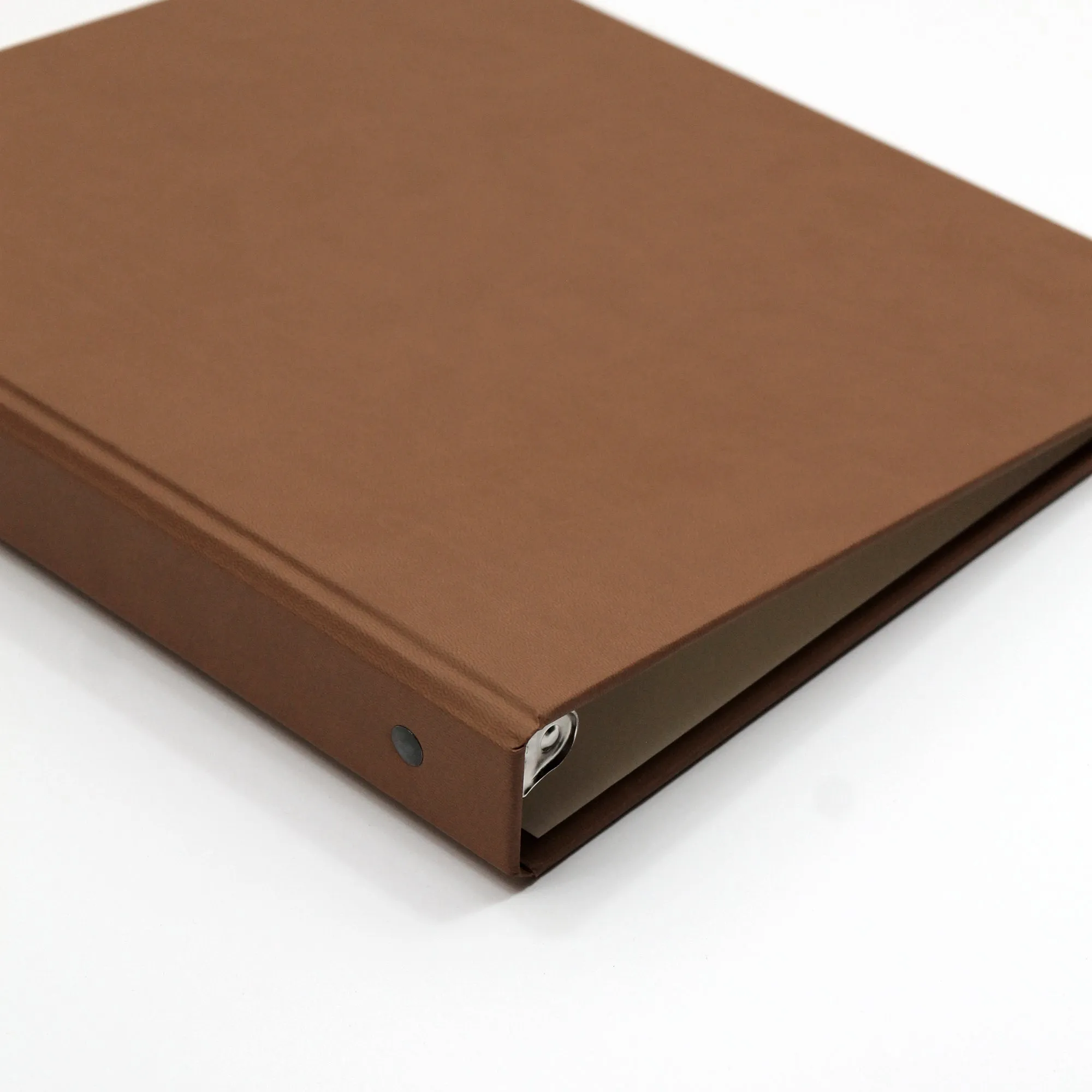 Large Photo Binder For 4x6 Photos | Cover: Light Brown Vegan Leather | Available Personalized