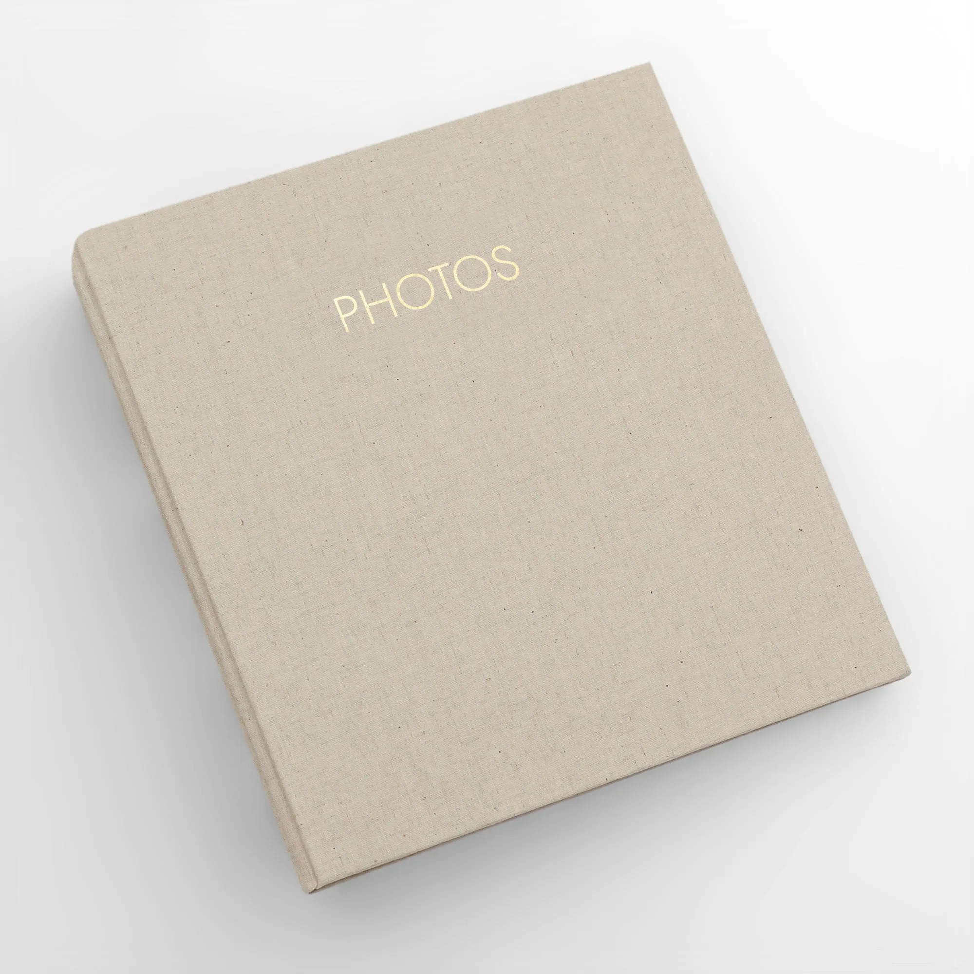 Large Photo Binder For 4x6 Photos | Cover: Natural Linen | Available Personalized