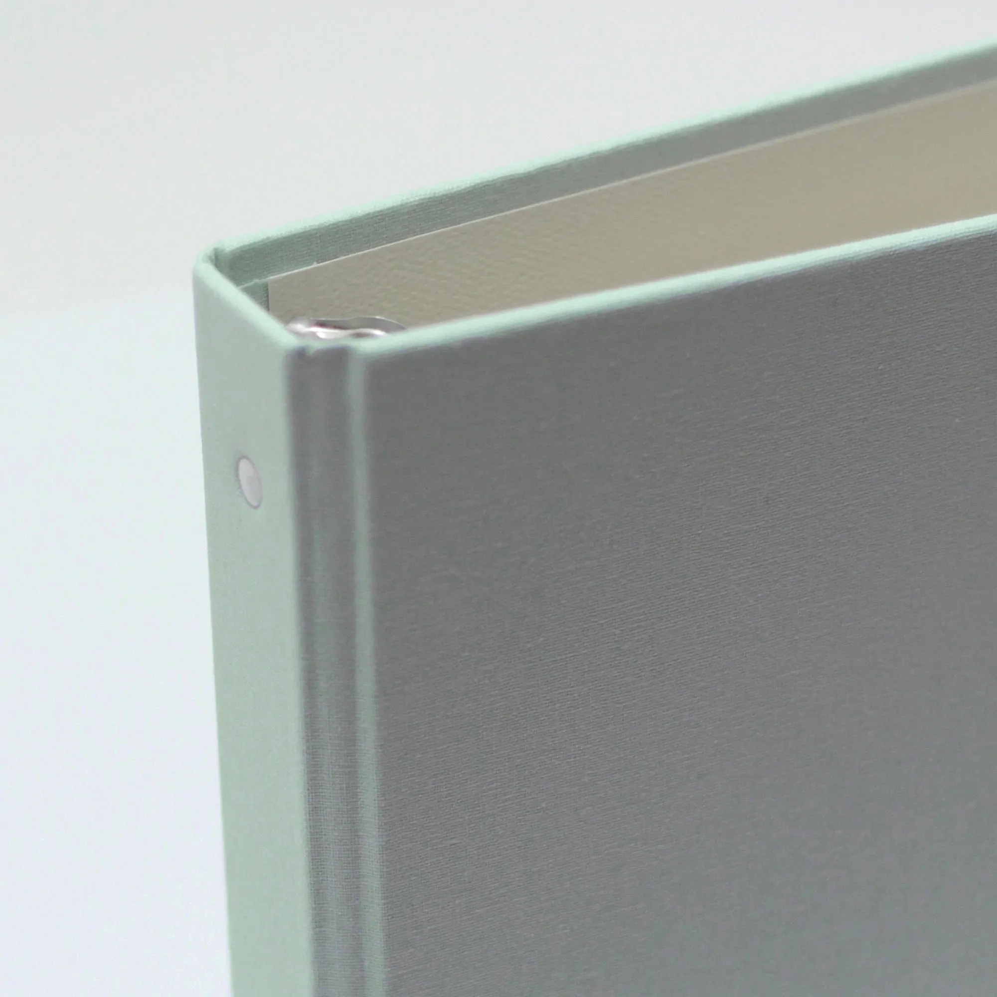 Large Photo Binder For 4x6 Photos | Cover: Pastel Blue Cotton | Available Personalized