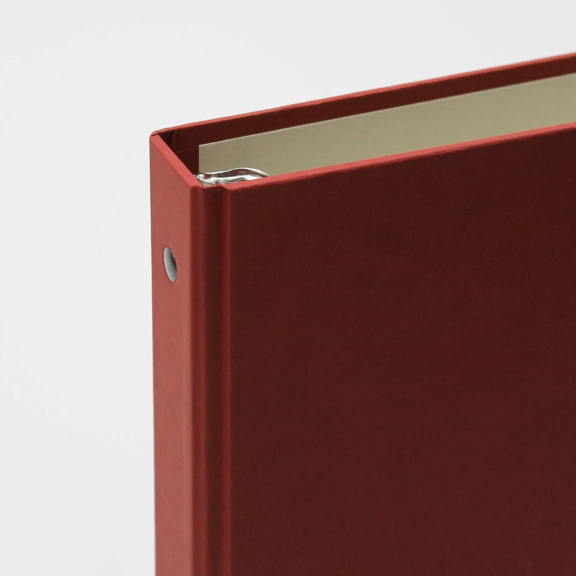 Large Photo Binder For 4x6 Photos | Cover: Red Vegan Leather | Available Personalized