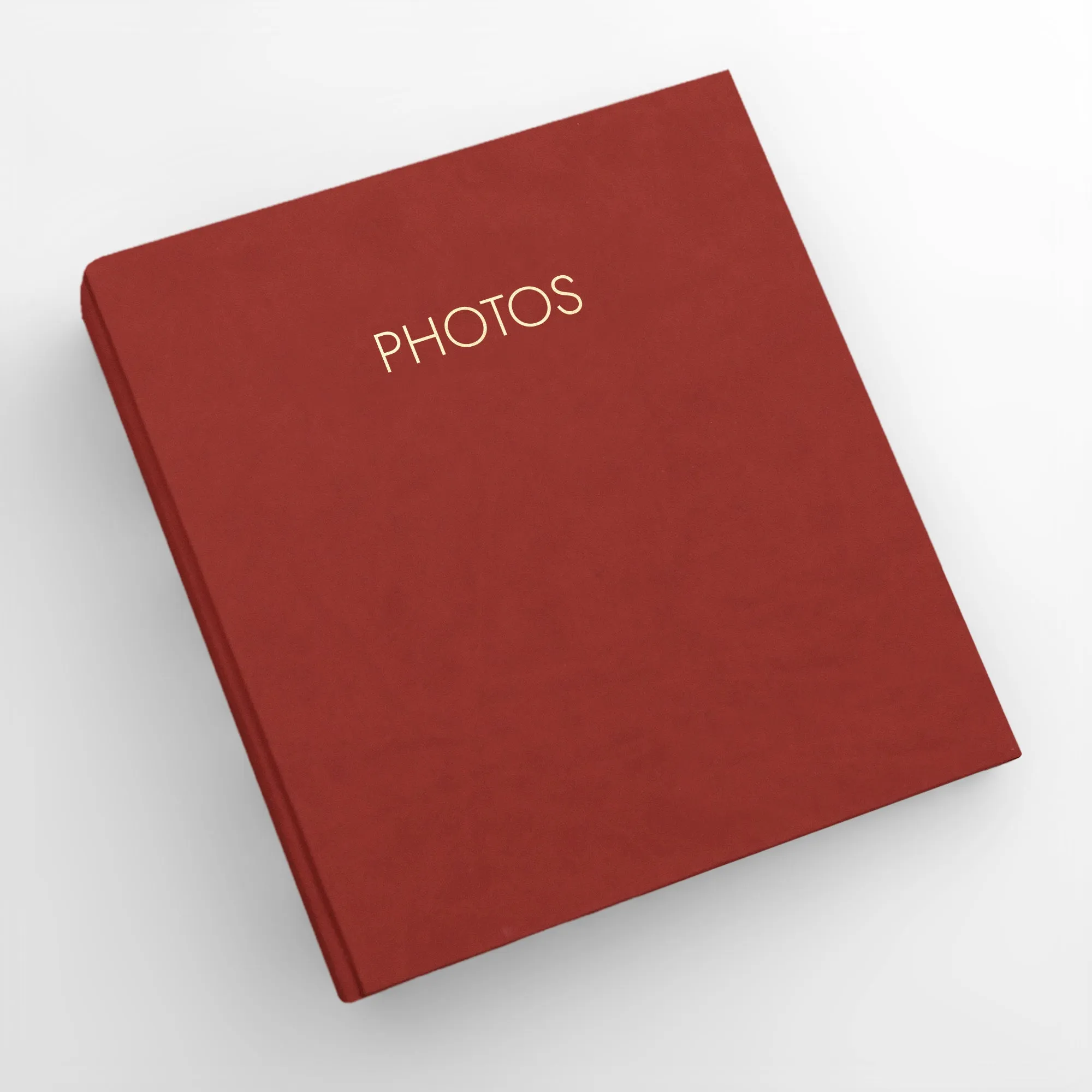 Large Photo Binder For 4x6 Photos | Cover: Red Vegan Leather | Available Personalized