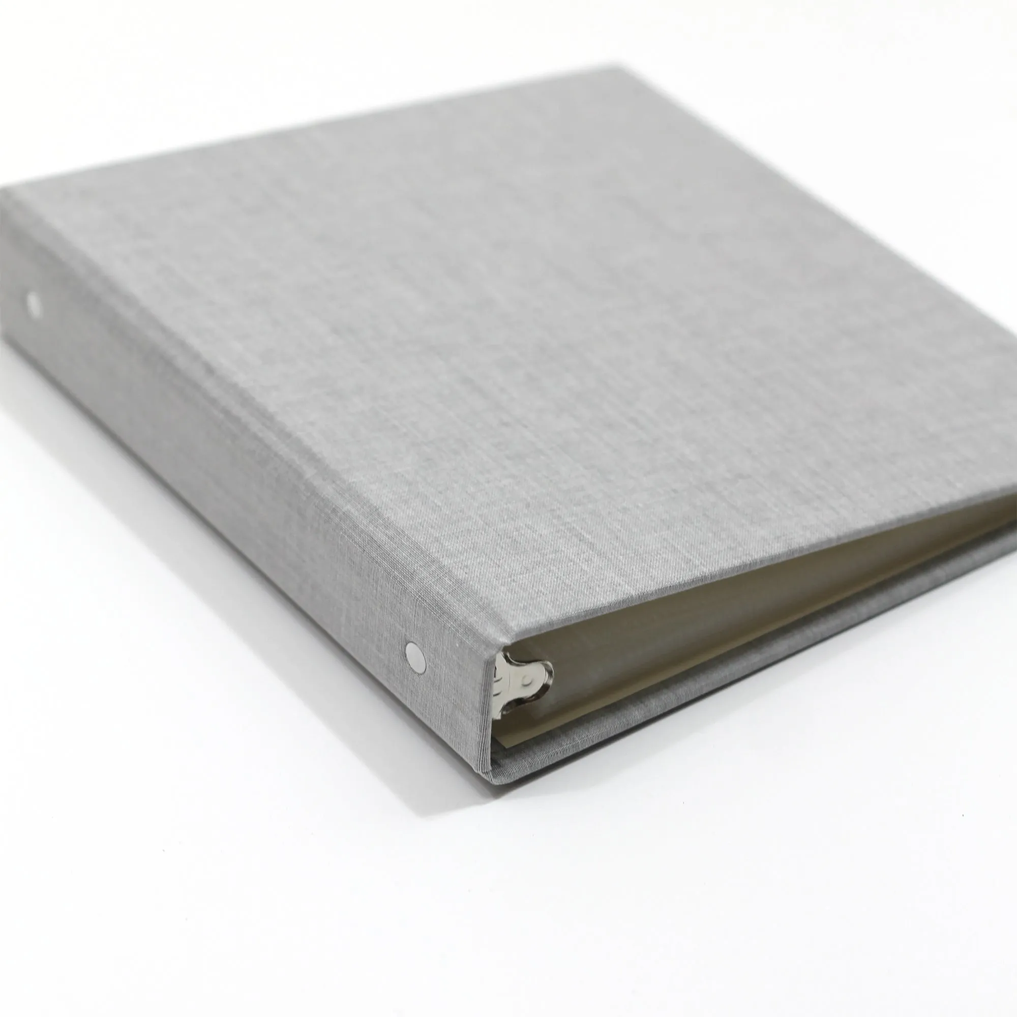 Large Photo Binder for 5x7 photos | Cover: Dove Gray Linen | Available Personalized