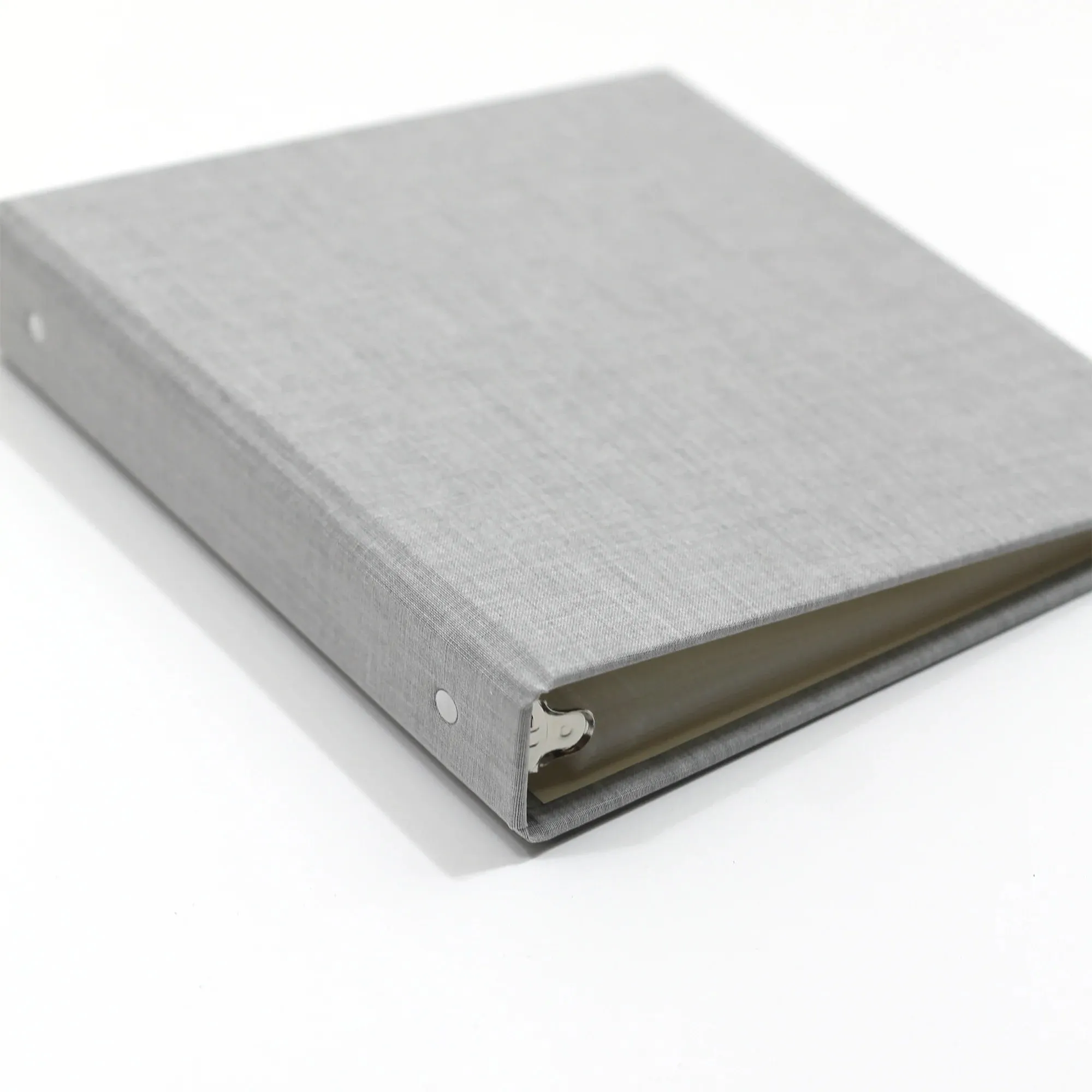 Large Photo Binder For 5x7 Photos | Cover: Dove Gray Linen | Available Personalized