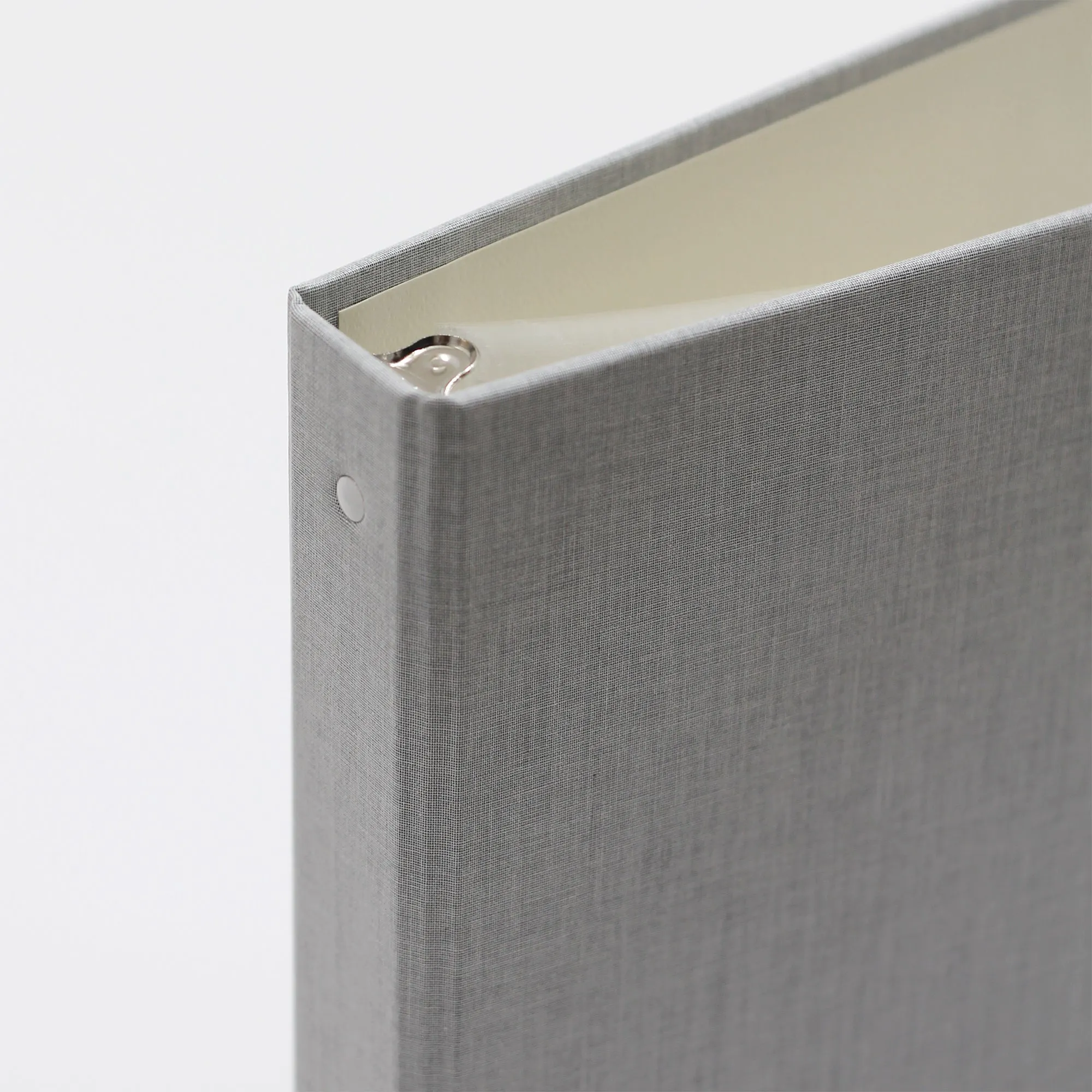 Large Photo Binder for 5x7 photos | Cover: Dove Gray Linen | Available Personalized