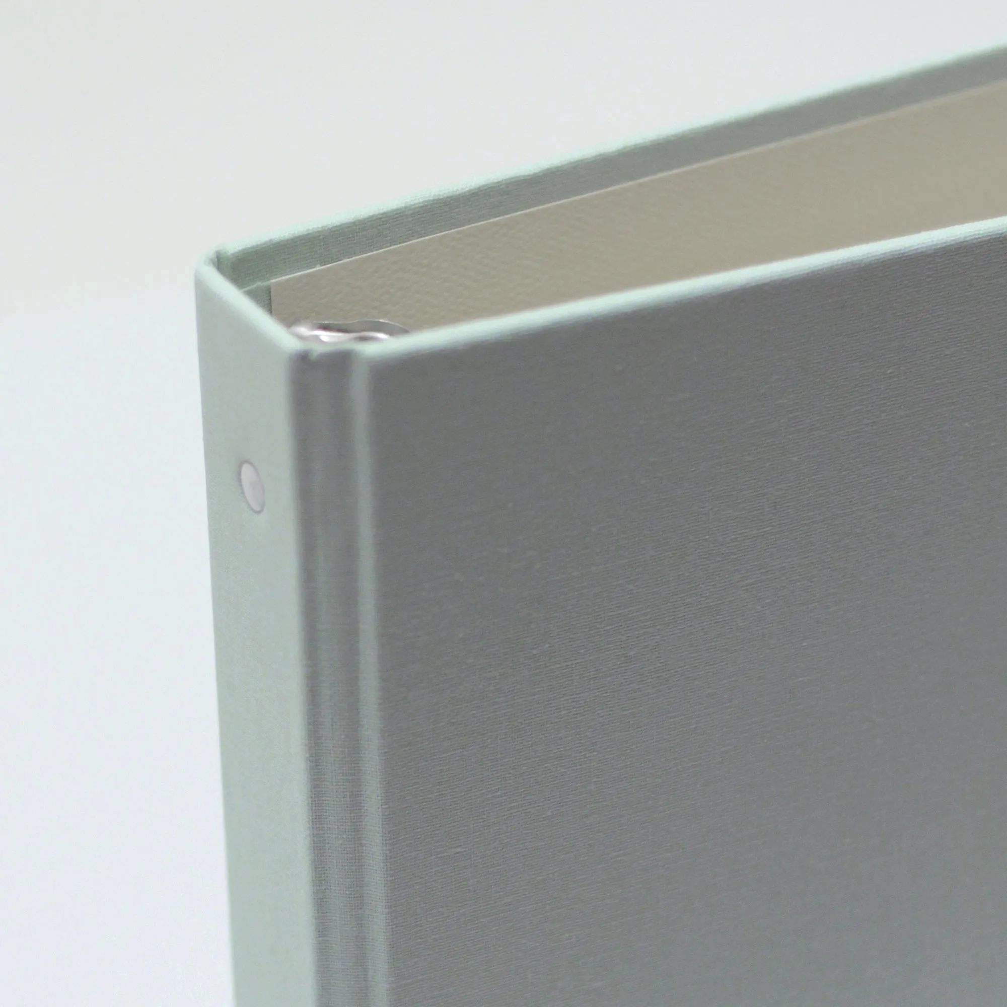 Large Photo Binder for 5x7 photos | Cover: Pastel Blue Cotton | Available Personalized