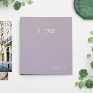 Large Photo Binder For 8x10 Photos | Cover: Lavender Cotton | Available Personalized