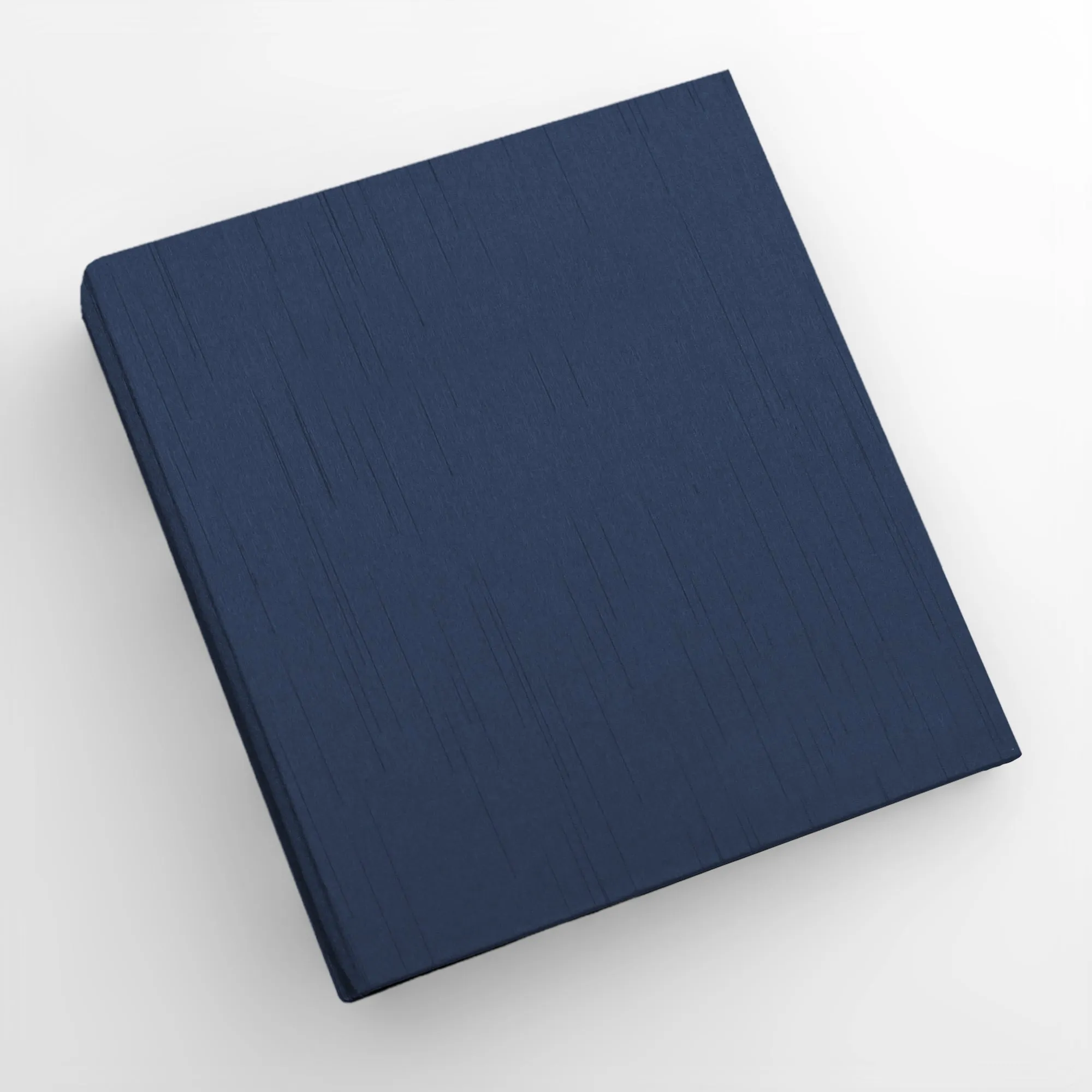 Large Photo Binder For 8x10 Photos | Cover: Navy Silk | Available Personalized