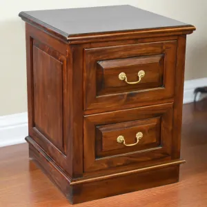 Legacy 2 Drawer File Cabinet - Brown Walnut