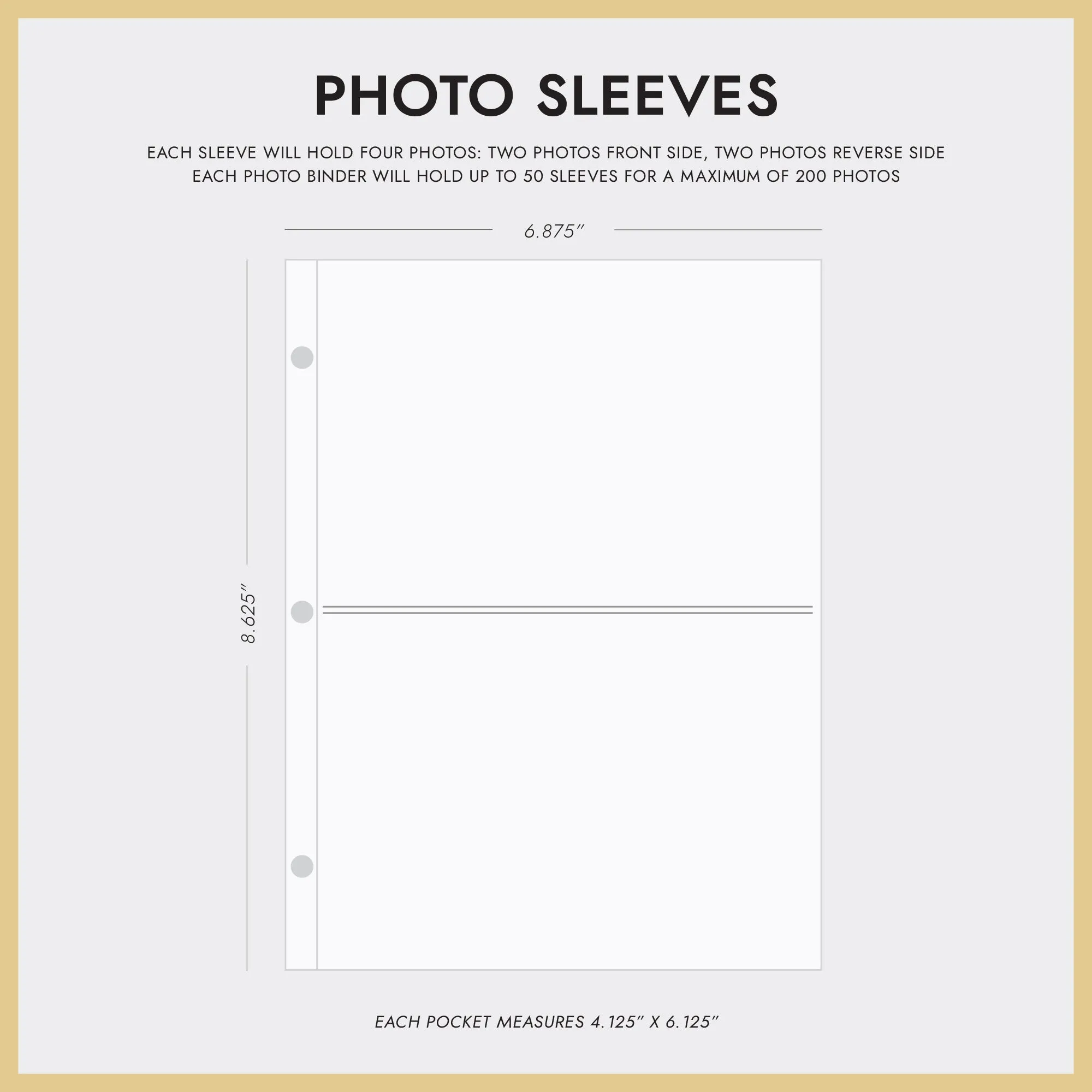 Medium Photo Binder For 4x6 Photos | Cover: Champagne Silk | Available Personalized