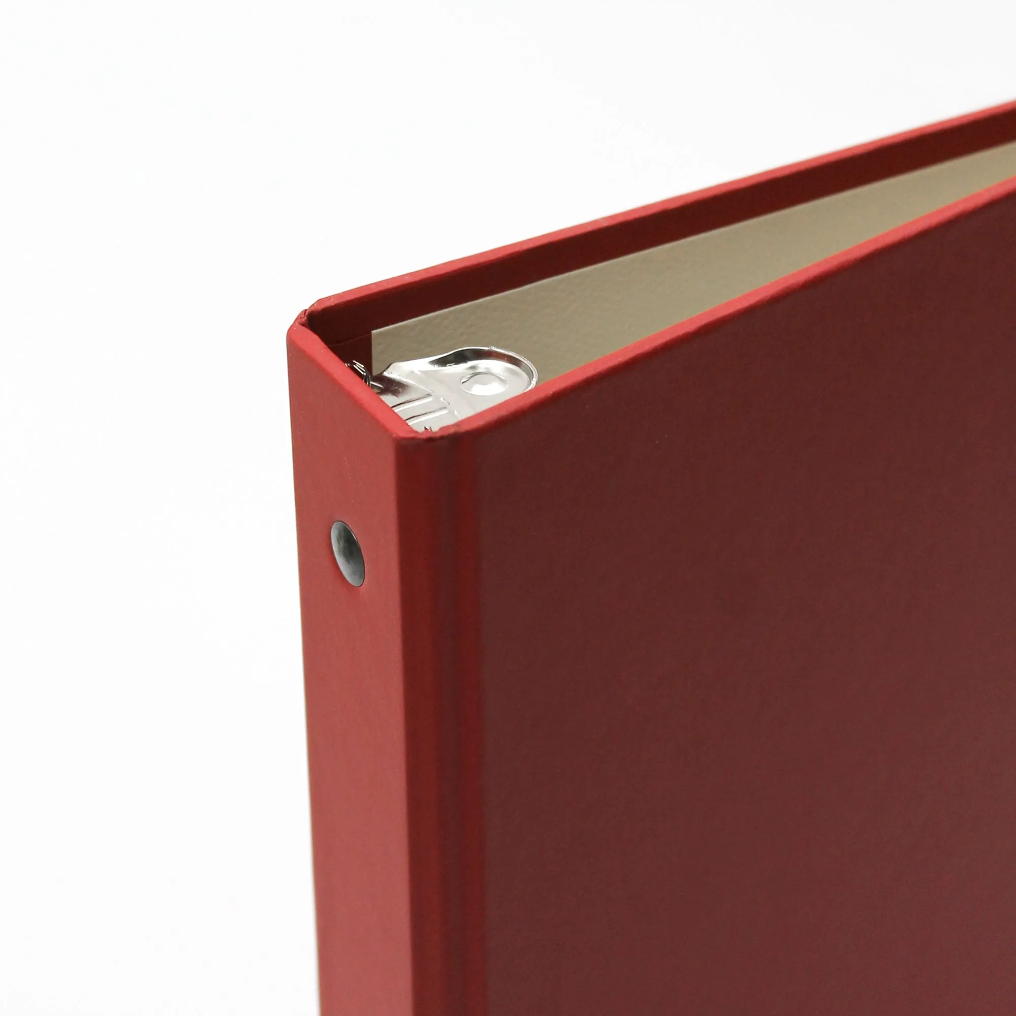 Medium Photo Binder For 4x6 Photos | Cover: Red Vegan Leather | Available Personalized