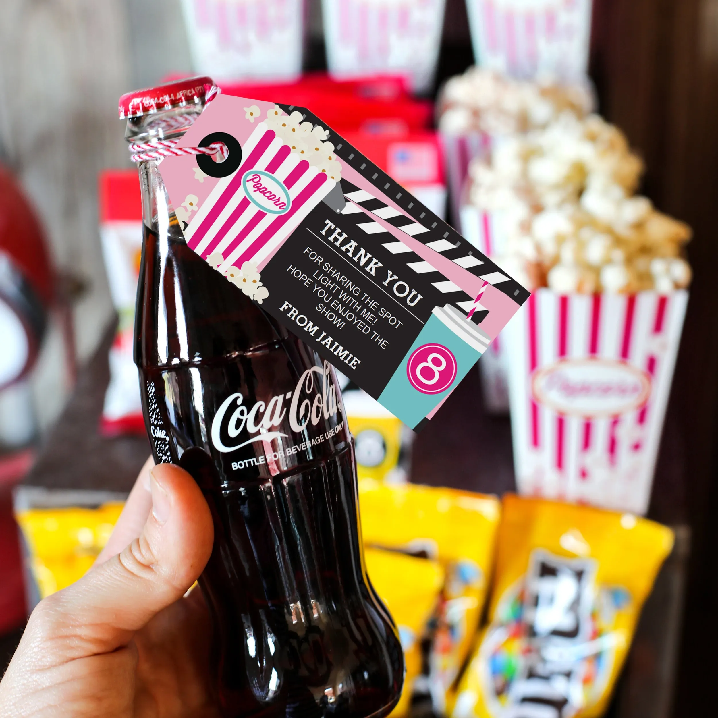 Movie Night Party Concession Stand | Girls Movie Night Candy and Soda Store