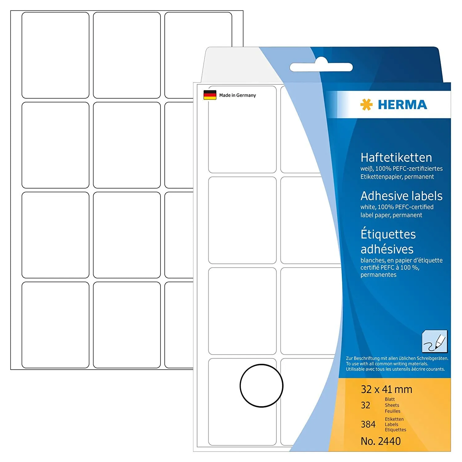 Office Pack Multi-purpose Labels 32 x 41mm (2440)