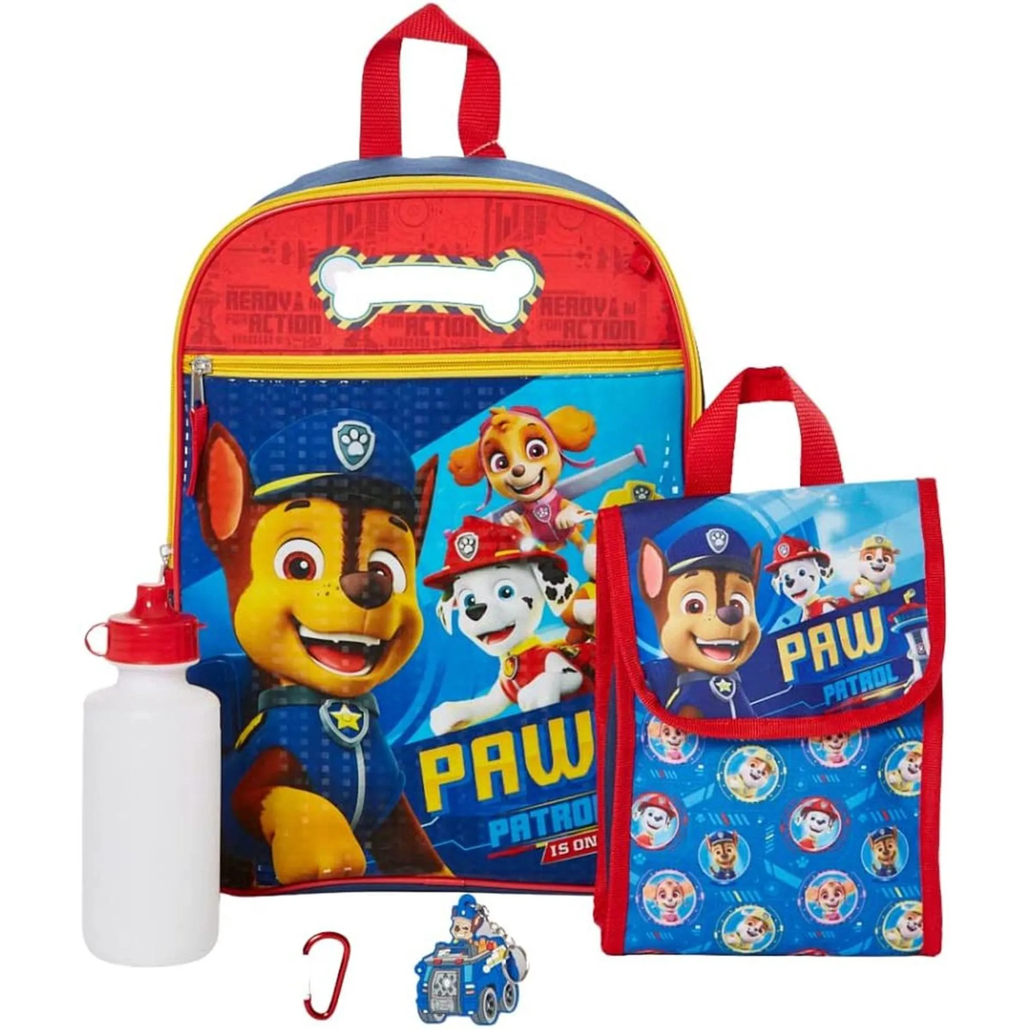 Paw Patrol Large Backpack Lunch Bag 5pc Set