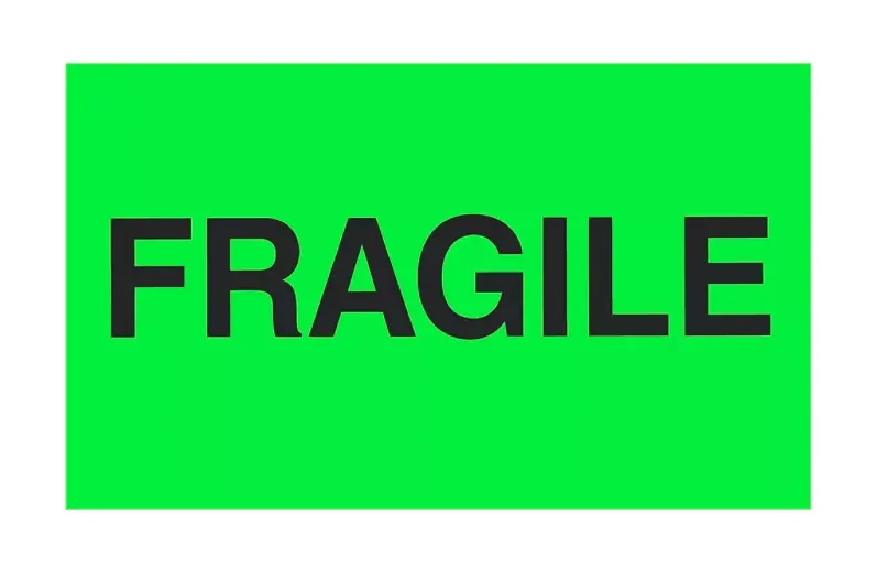 "Fragile" Label - 3 x 5"