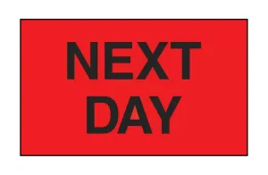 "Next Day" Label - 3 x 5"