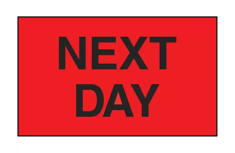 "Next Day" Label - 3 x 5"