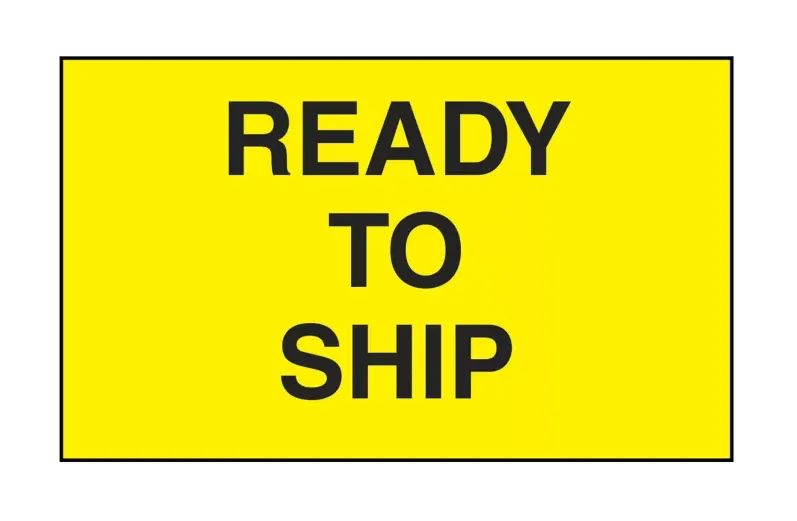 "Ready to Ship" Label - 3 x 5"