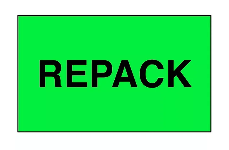 "Repack" Label - 3 x 5"