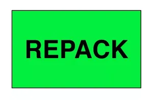 "Repack" Label - 3 x 5"