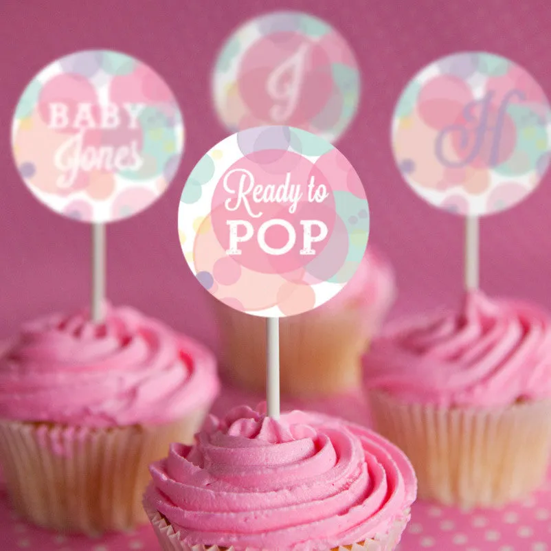 Ready To Pop Baby Shower Decorations For A Girl | Girl Baby Shower Invitation