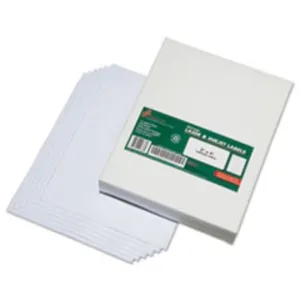 RECYCLED ADDRESS LABELS, 2 X 4, 2500CT-BOX