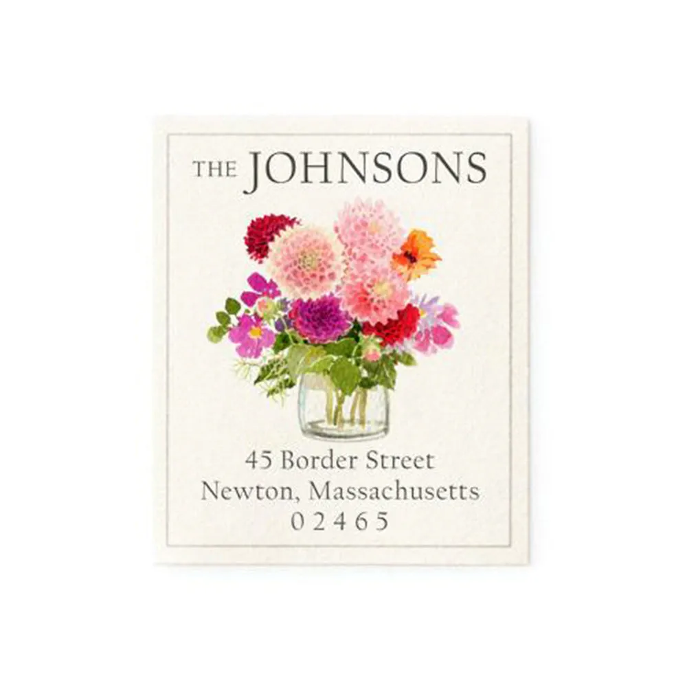 Return Address Labels Floral